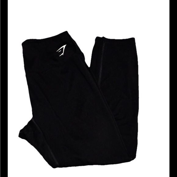 Gymshark Jet Black Active Leggings - Picture 1 of 3